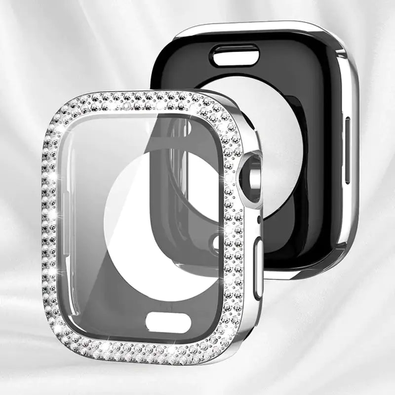 Bling Glass Cover for Apple Watch Case