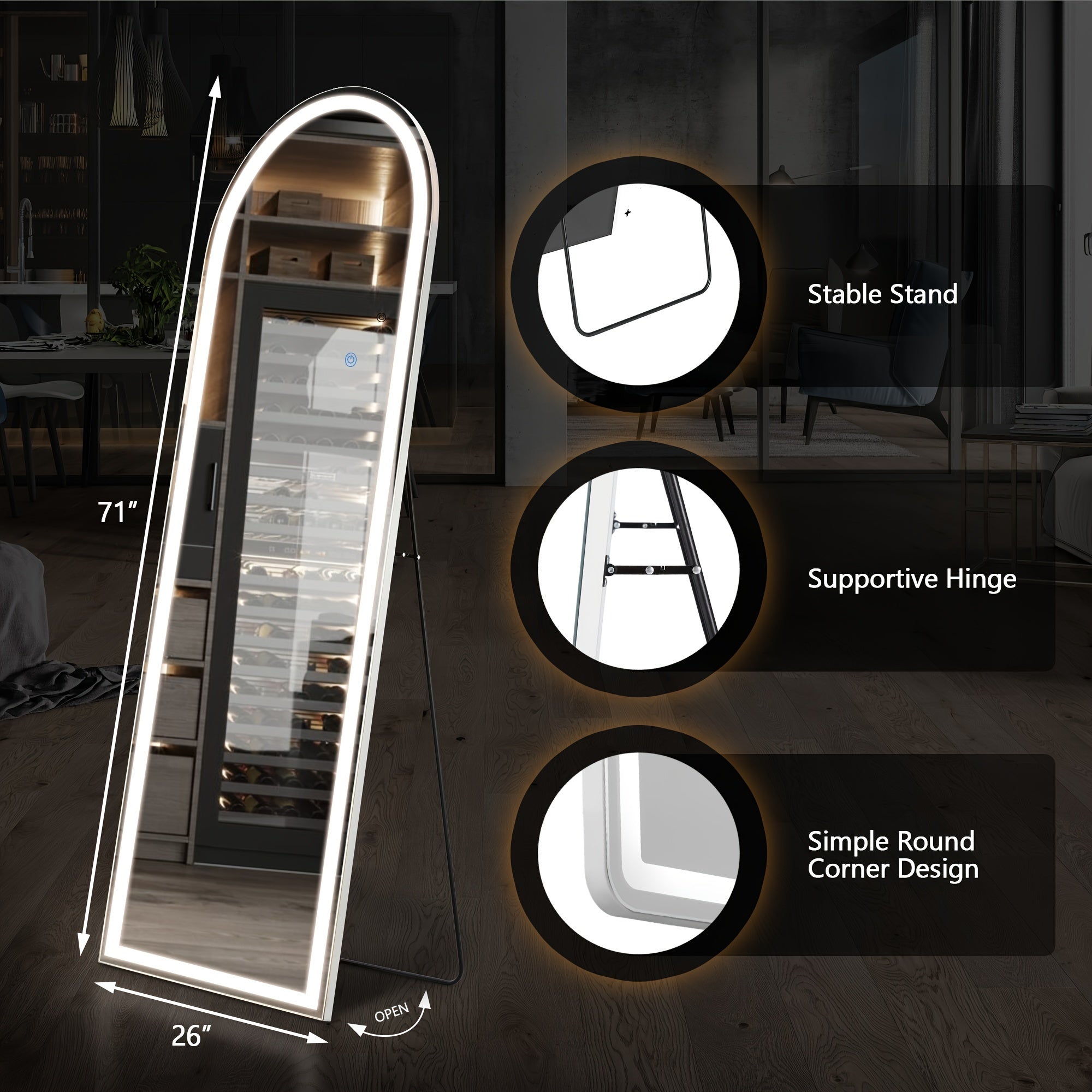 Led Full Body Mirror