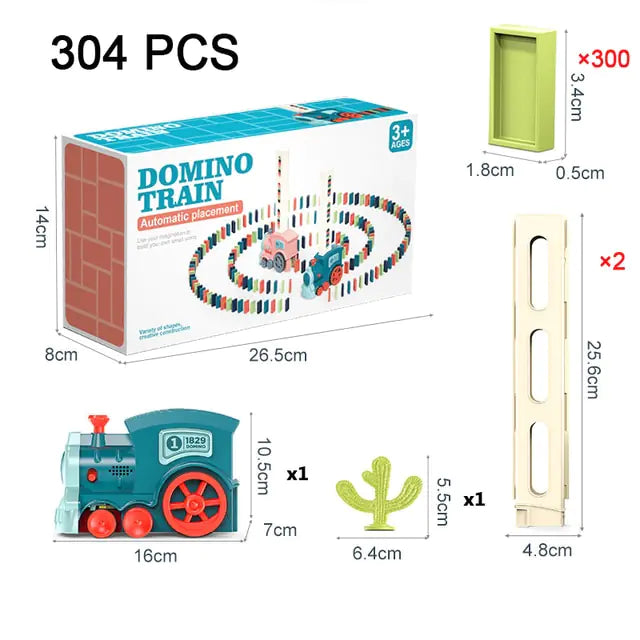 Automatic Laying Domino Train Electric Car Dominoes