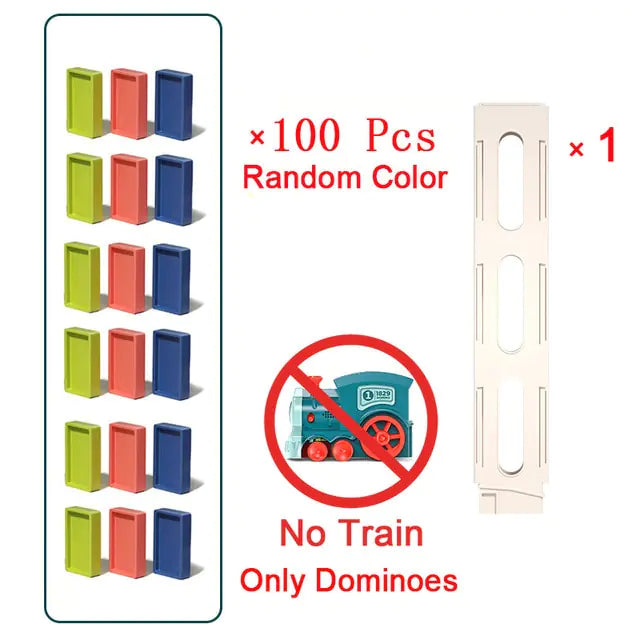 Automatic Laying Domino Train Electric Car Dominoes