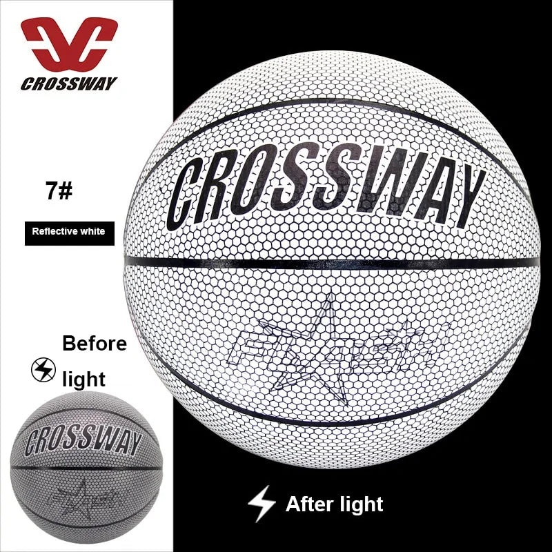 Holographic Reflective Wear-Resistant Luminous Basketball